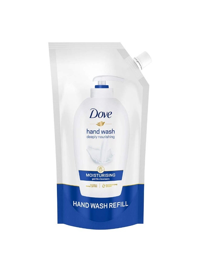 Dove Moisturising Liquid Hand Wash 900 ml Refill|| Gentle Cleanser for Soft Hands|| Liquid Hand Soap Suitable for Sensitive Skin - Image 1